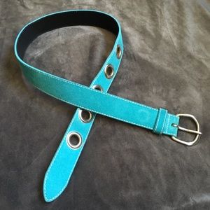 Turquoise Suede Belt